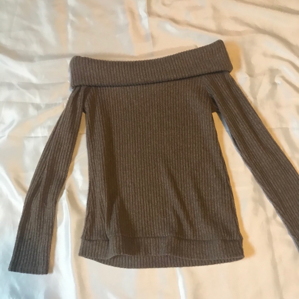 Women’s off the shoulder cozy sweater